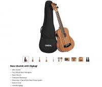 Cascha Bass Mahogany Ukulele Acoustic Electric
